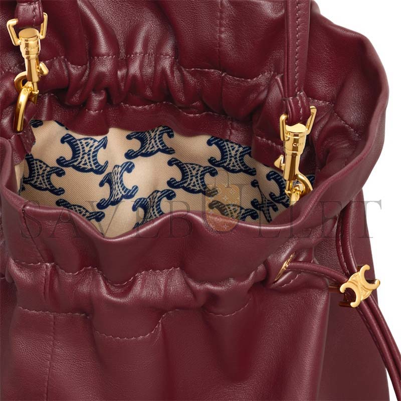 CELINE SMALL CRYSTAL POUCH IN LAMBSKIN 123662J79.28PO (32*29*0.5cm)